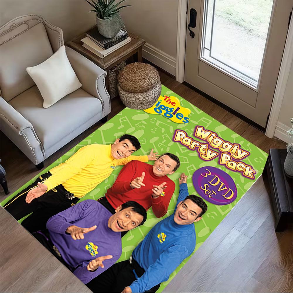 Wiggles Band Performance Carpet Suitable for Bedrooms Playrooms Foyer Kitchen Anti-slip Rug Decorate Offices