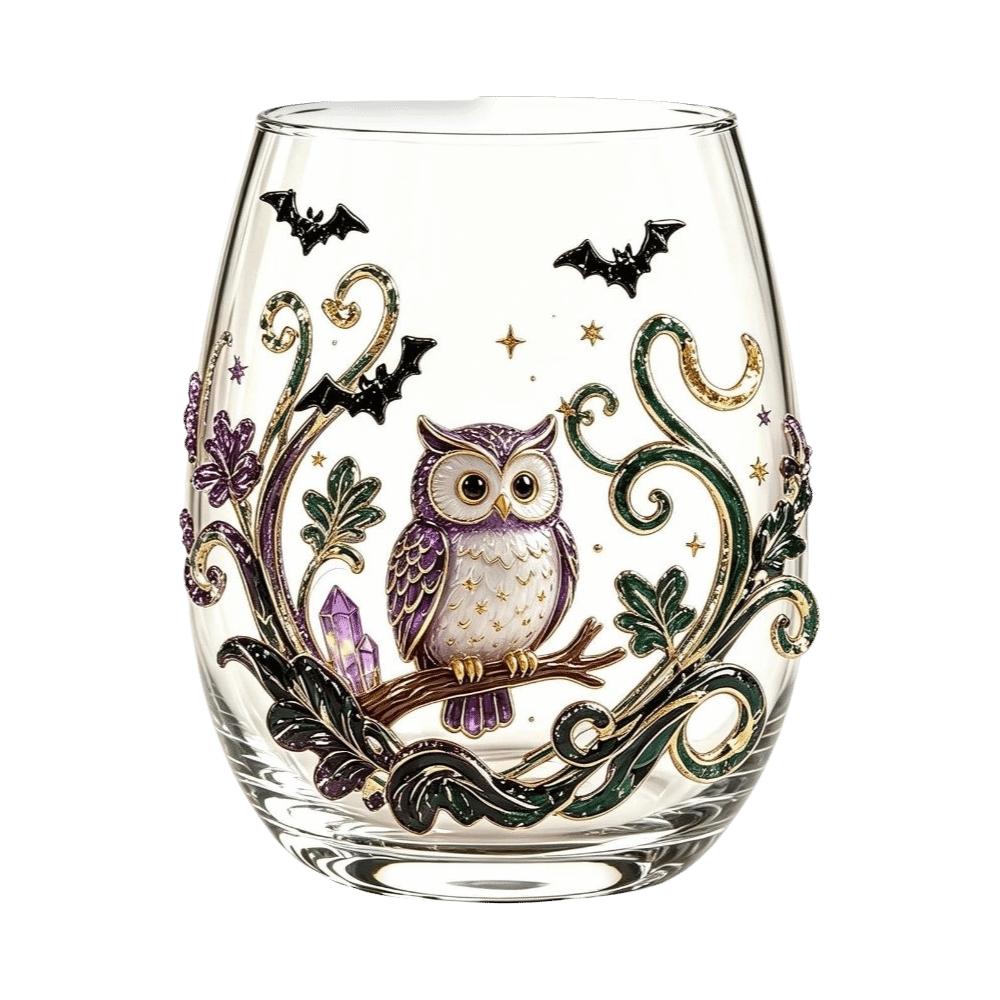 Skull Ghost Tentacle Halloween Glass 2D Print Clear Stemmed Cup Party Cup Drinking Wine Cup Wine