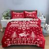 Christmas Knit Reindeer Pattern Bedding Duvet Cover Set Duvet Cover Pillowcases  (1*Duvet Cover 2*Pillowcases, without duvet insert)