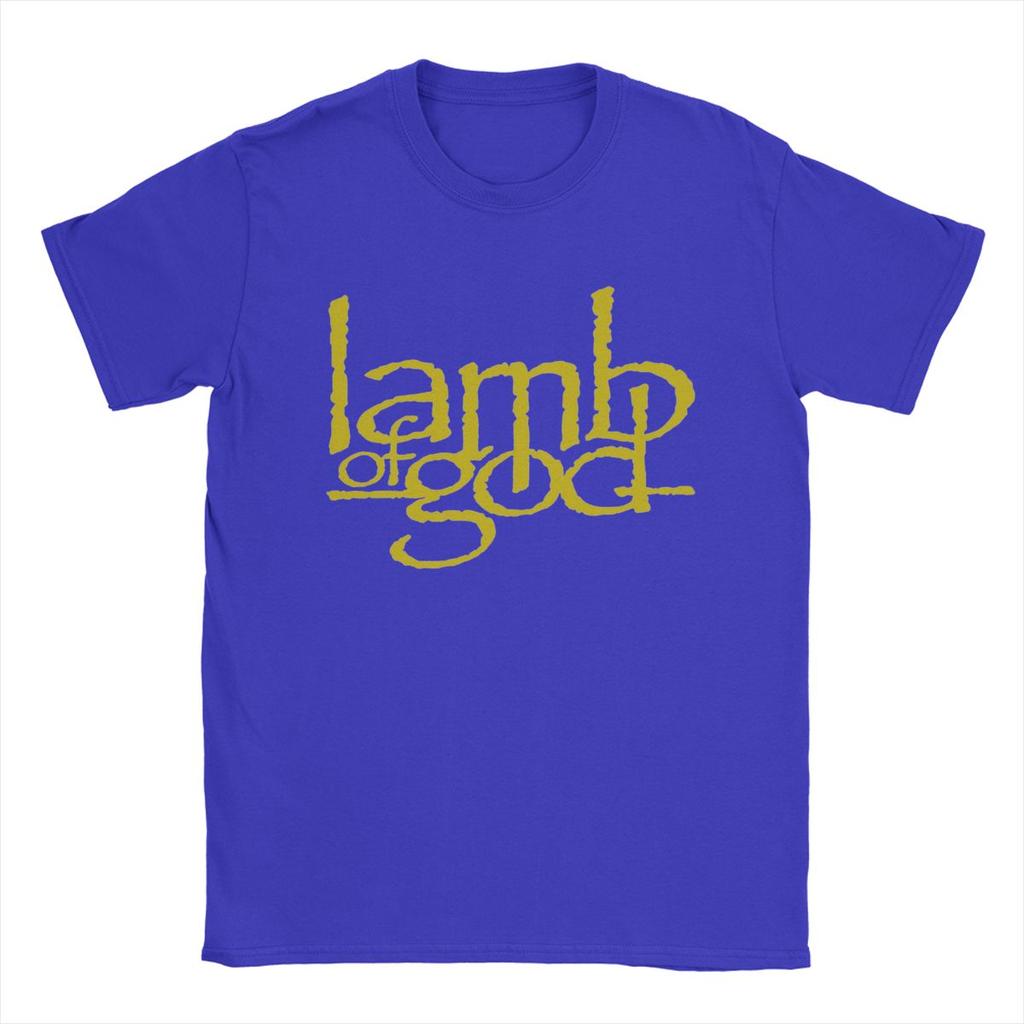 Винтажные футболки Lamb Of God Golden для мужчин, хлопковая футболка с круглым вырезом, футболки с коротким рукавом, идея для подарка, одежда