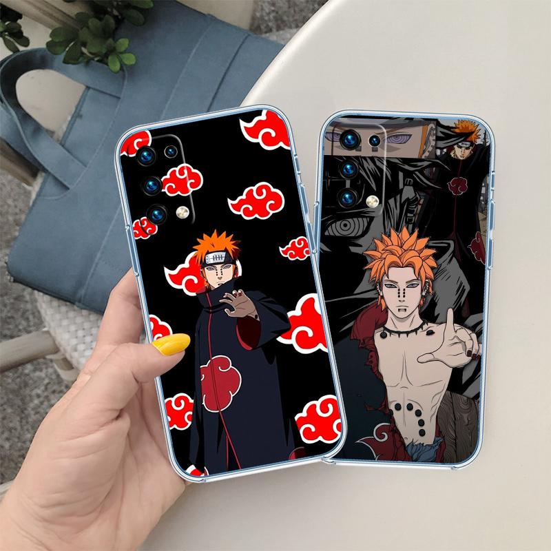 RA30 Pain Akatsuki NARUTO Transparent Phone Case for Motorola Moto G7 G8 G9 G84 G85 G73 G24 G15 Z2 Play Power Plus