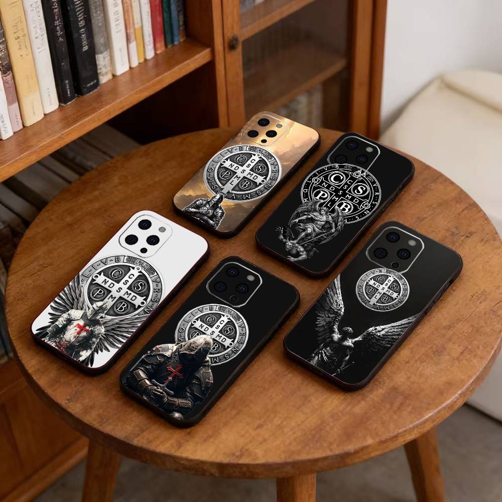 Чехол для телефона Sao Bento Benedict of Nursia Силиконовый Мягкий Для IPhone 17 16 15 14 13 12 11 X XR Plus Pro Max Plus