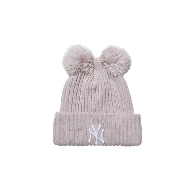 New Era Logo logo acrylic wool hat Unisex couple style off-white 60364292