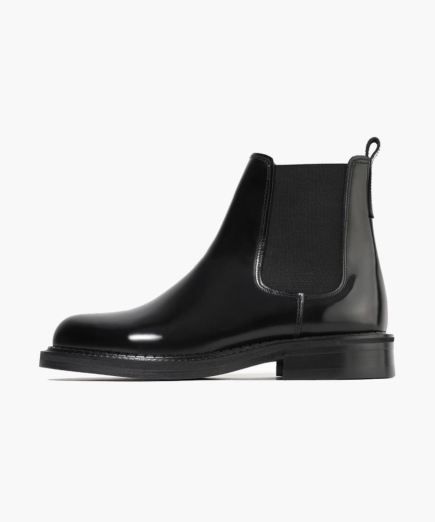 Firenze Atelier [Vibram] Double Welt Rubber Sole Basic Chelsea Boots 9724 [Black Box]