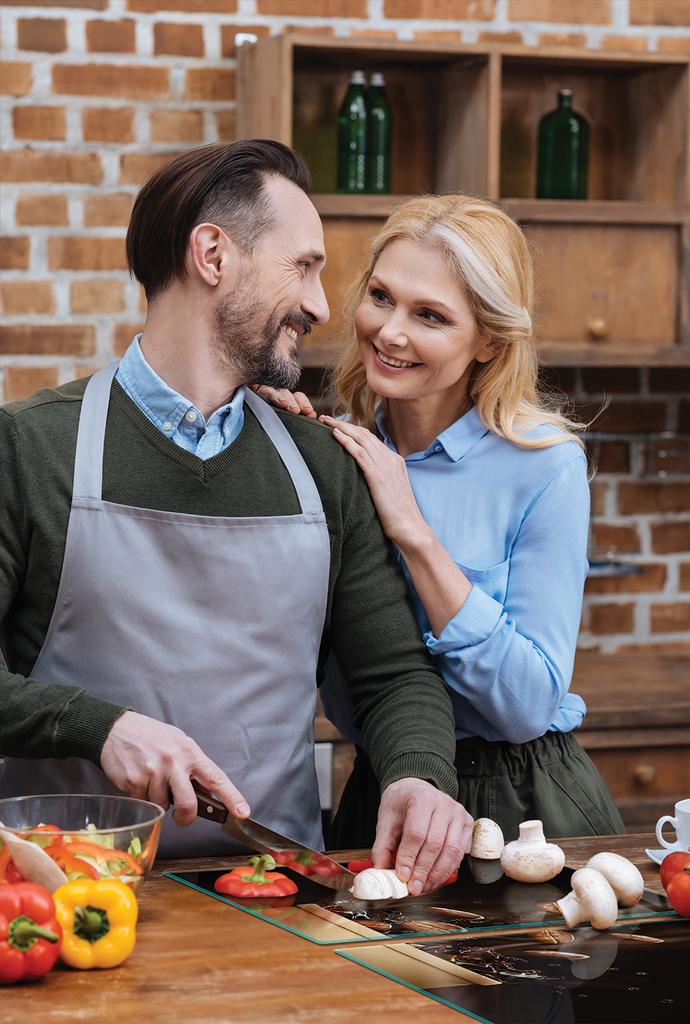 SZKLANA PŁYTA OCHRONNA NA KUCHENKĘ 90x52 KAWA