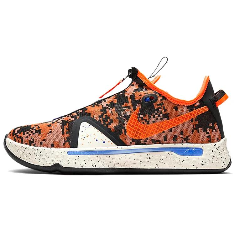 Nike PG 4 'Digi-Camo' (Unisex) Light Cream / Terra Blush / Racer Blue / Total Orange Basketball Shoes CD5079 200