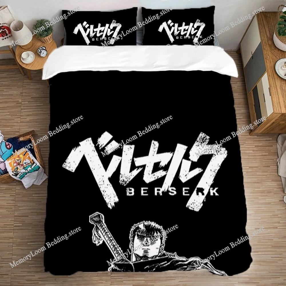 Quilt Cover Set Duvet Covers Bedding Set Double Size Art Berserker-GUTS Fashion Queen Bed Comforter Sets Pillowcase Linen Home