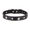 Star Studded Dog Collar Leather Puppy Neck Strap Cat Collar Adjustable Pet Collars For Small Dogs