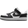 New Court Borough Anti Slip Wear Resistant Low Top Kids' Skateboarding Shoes White Black Kids' DV5457-131
