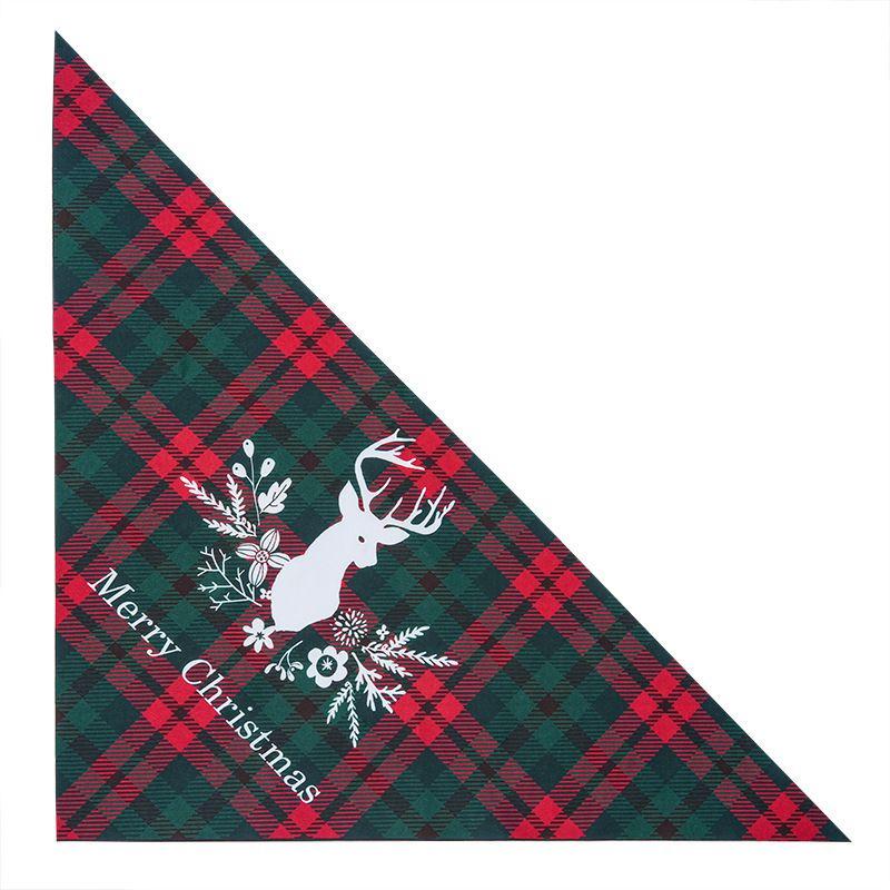 Thanksgiving Pet Supplies Dog Saliva Towel Christmas Pet Triangular Scarf Halloween Dogs and Cats Bib Bib