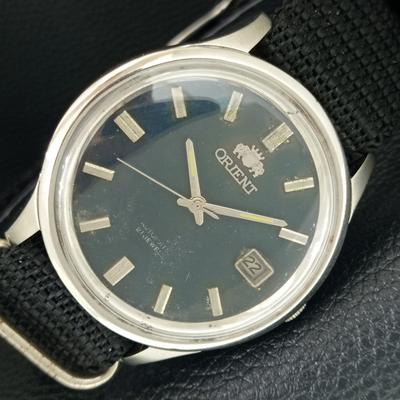 РЕДКИЕ ВИНТАЖНЫЕ АВТОМАТИЧЕСКИЕ ЧАСЫ ORIENT 46941 ЯПОНИЯ МУЖСКИЕ ОРИГИНАЛЬНЫЙ ЦИФЕРБЛАТ a704812-1