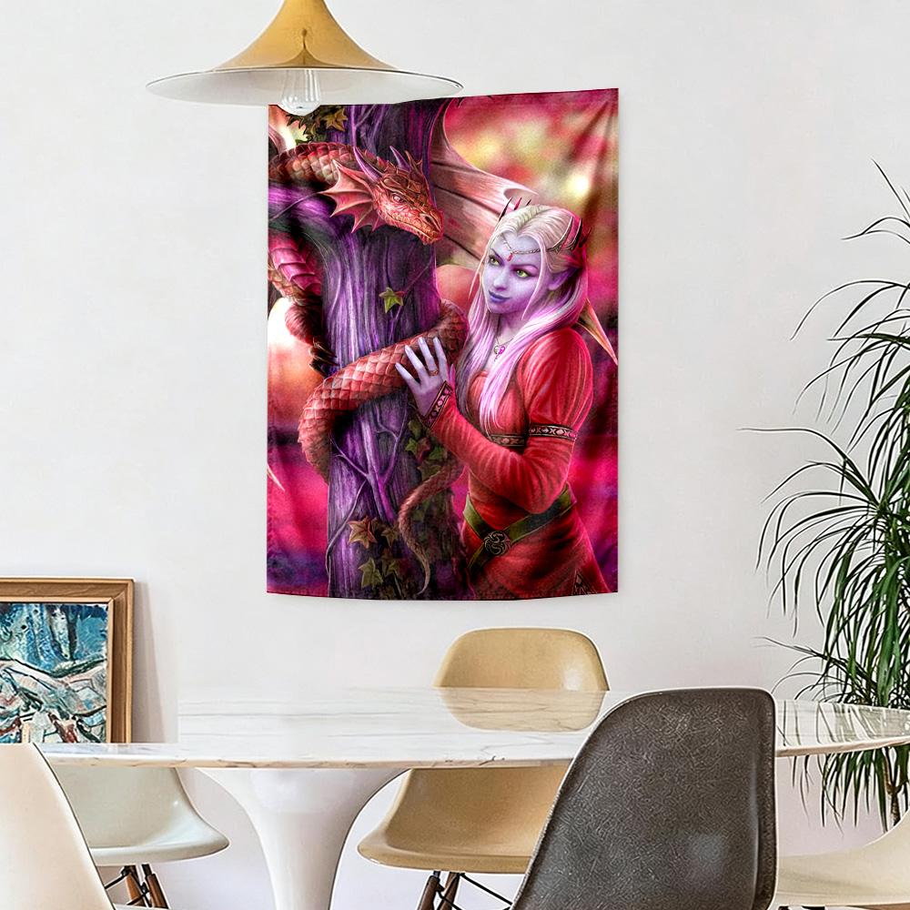 Gothic Style Wall Decor Tapestry Art For Pet Memorial Birthdaywedding Party Backdrop Family Gift
