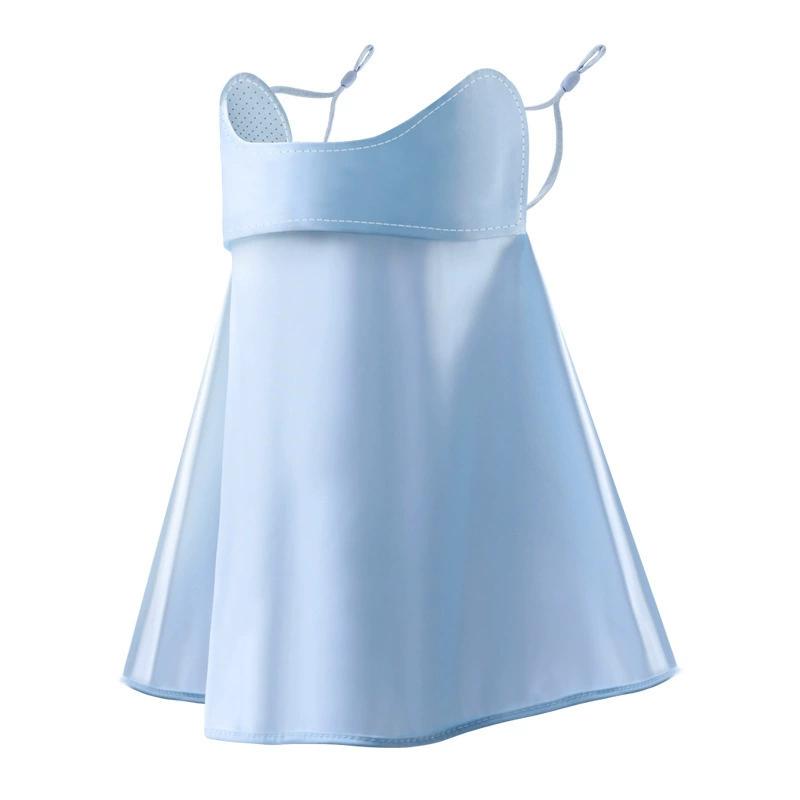 Ice Silk UV-Proof Face Veil for Women Breathable Half Face Mask with Eye Neck Protection Ideal For Outdoor Activities