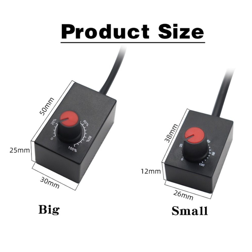 DC 0-10V Led Dimmer Switch 0-100% Scale Power Driver Knob Dimmer Mini Electronic Potentiometer Knob LED Dimmable Grow Lights