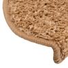 Stair Treads 10 pcs 65 x 21 x 4 cm Beige Semi Round Large