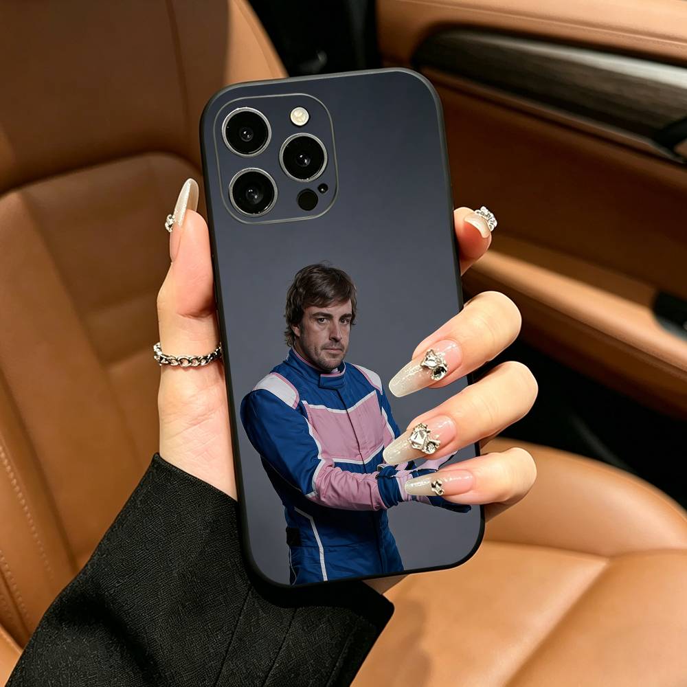 Испания- F-Фернандо A-Алонсо FA Чехол для телефона для iPhone 17,16,15,14,13,12,11 Pro Max,16/15/14Plus,XS Мягкий черный чехол