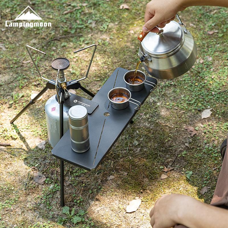 CAMPINGMOON Z18 Настольное расширение для кемпинга Аксессуар Держатель для газового баллона Лампа Горелка Плита для обогрева Зажим для крепления столешницы