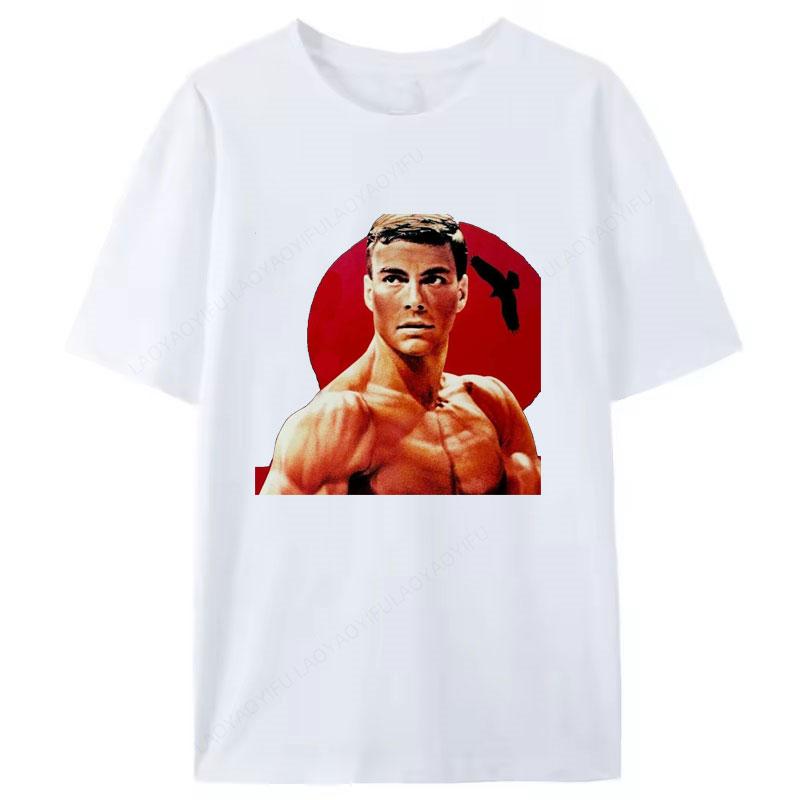 Kickboxer Kick Boxer Van Damme Bloodsport Movie Unisexs T Shirt Cheap Polyester Material Oneck Short Sleeve Tee Graphic Tops