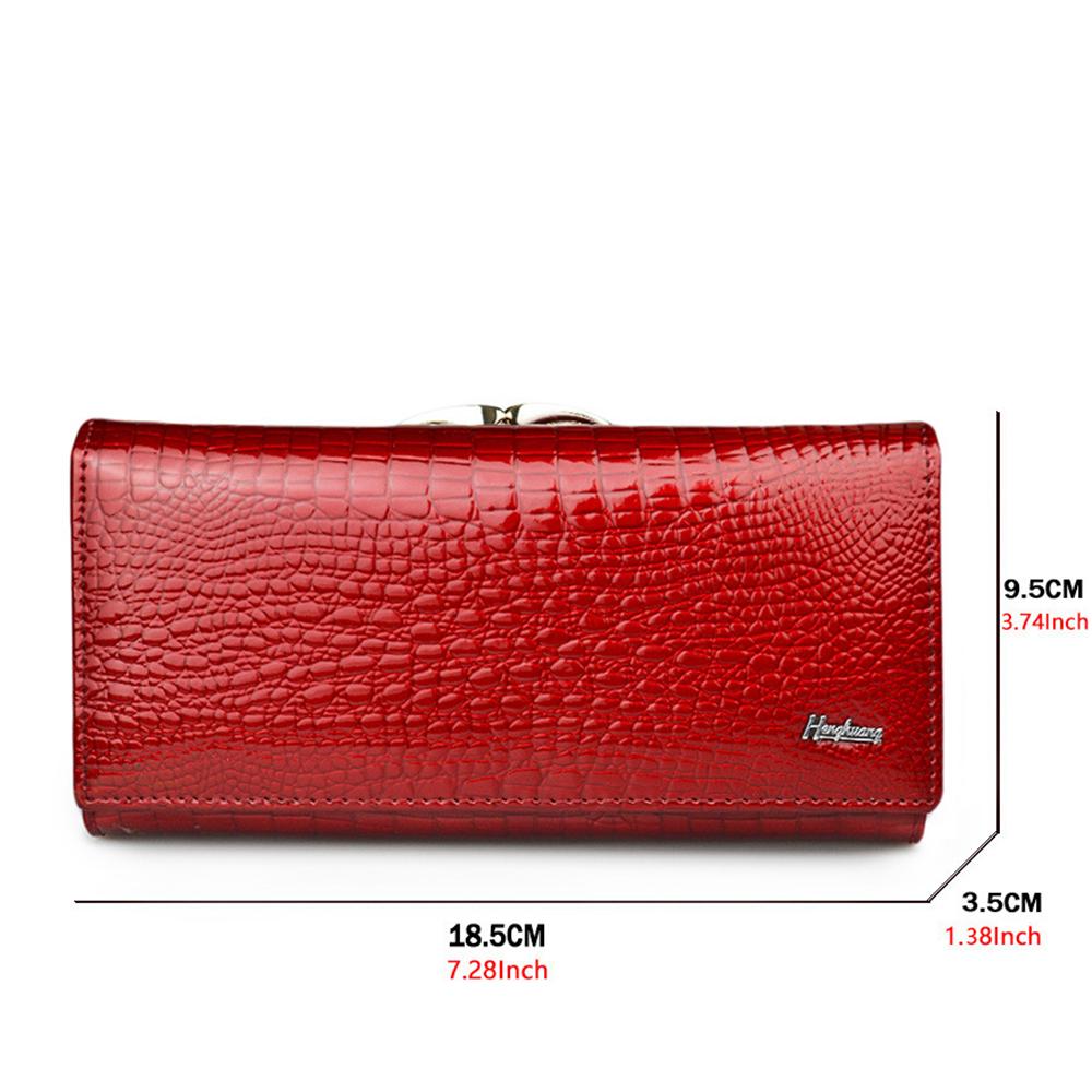 Женский кошелек из натуральной кожи Длинный многофункциональный кошелек большой емкости