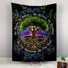 As Above So Below Tapestry Wall Hanging, Universe Soul Mystic Quote Art, Spiritual Wall Decor for Bedroom Living Room Dorm