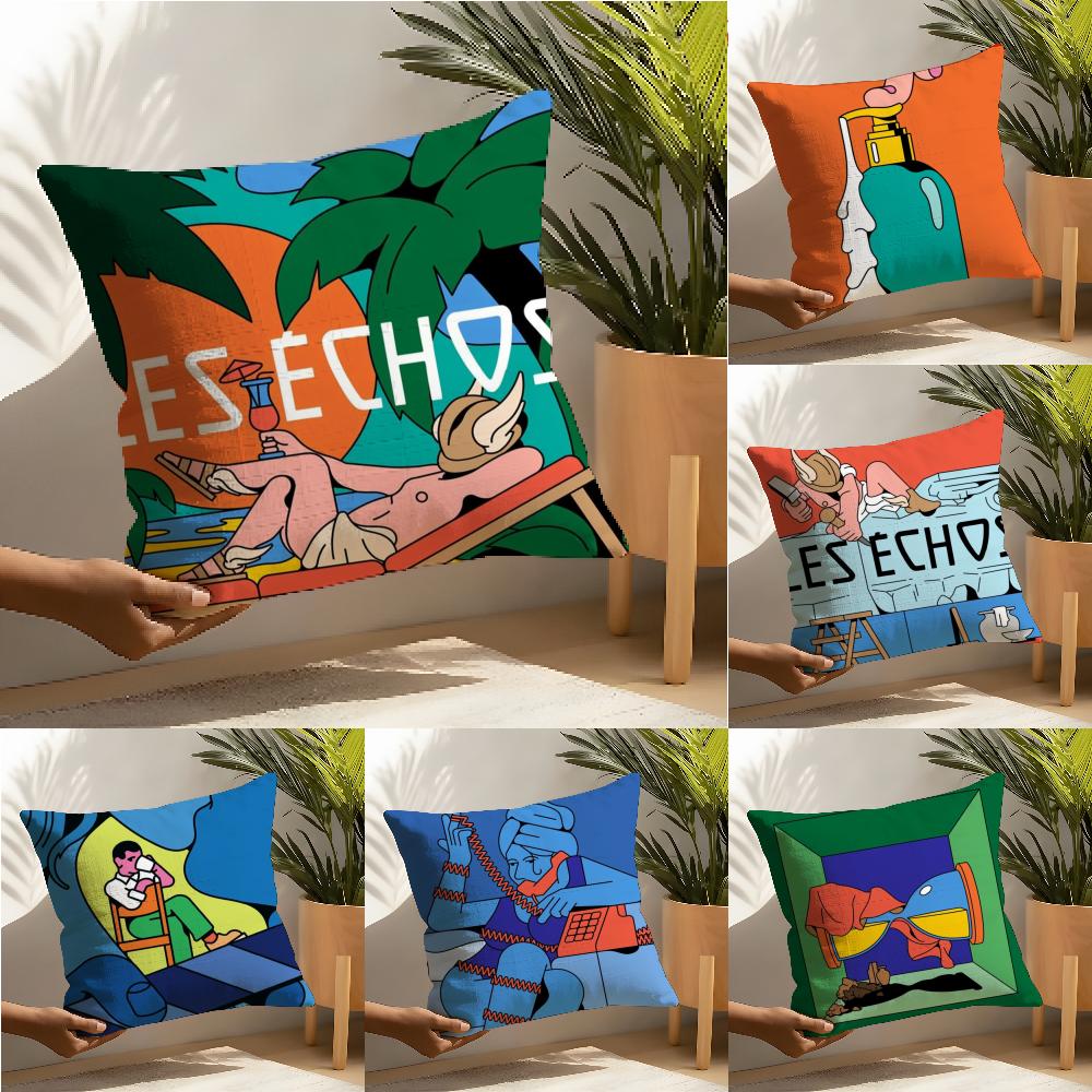 FortunateJJoaquin Pillow Case Home Living Room Decoration Linen Pillow Cases Cushion Cover