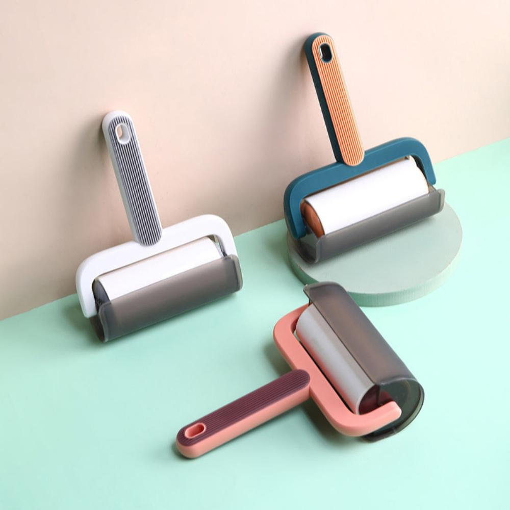 High Quality Short Arm Hair Remover Roller Brush with Detachable Adhesive Paper for Hair and Dust Removal