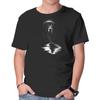 Unisex Crew Neck T-Shirt Death Wish Graphic Short Sleeve Casual Tee