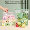 Пакет для заморозки фруктов и овощей, застежка-молния, большая вместимость, не содержит БФА, герметичный, многоразовый пакет для хранения продуктов