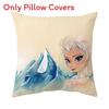 The Frozen Snow Queen Cartoon Cushion Cover Linen Material Cozy Spaces Home