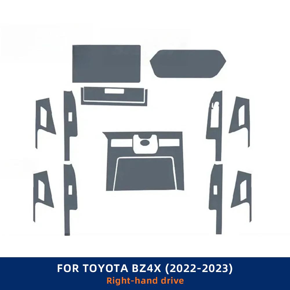 For Toyota BZ4X - Car Door Center Console Media Dashboard Navigation TPU Anti-scratch Protector Film Car Accessories