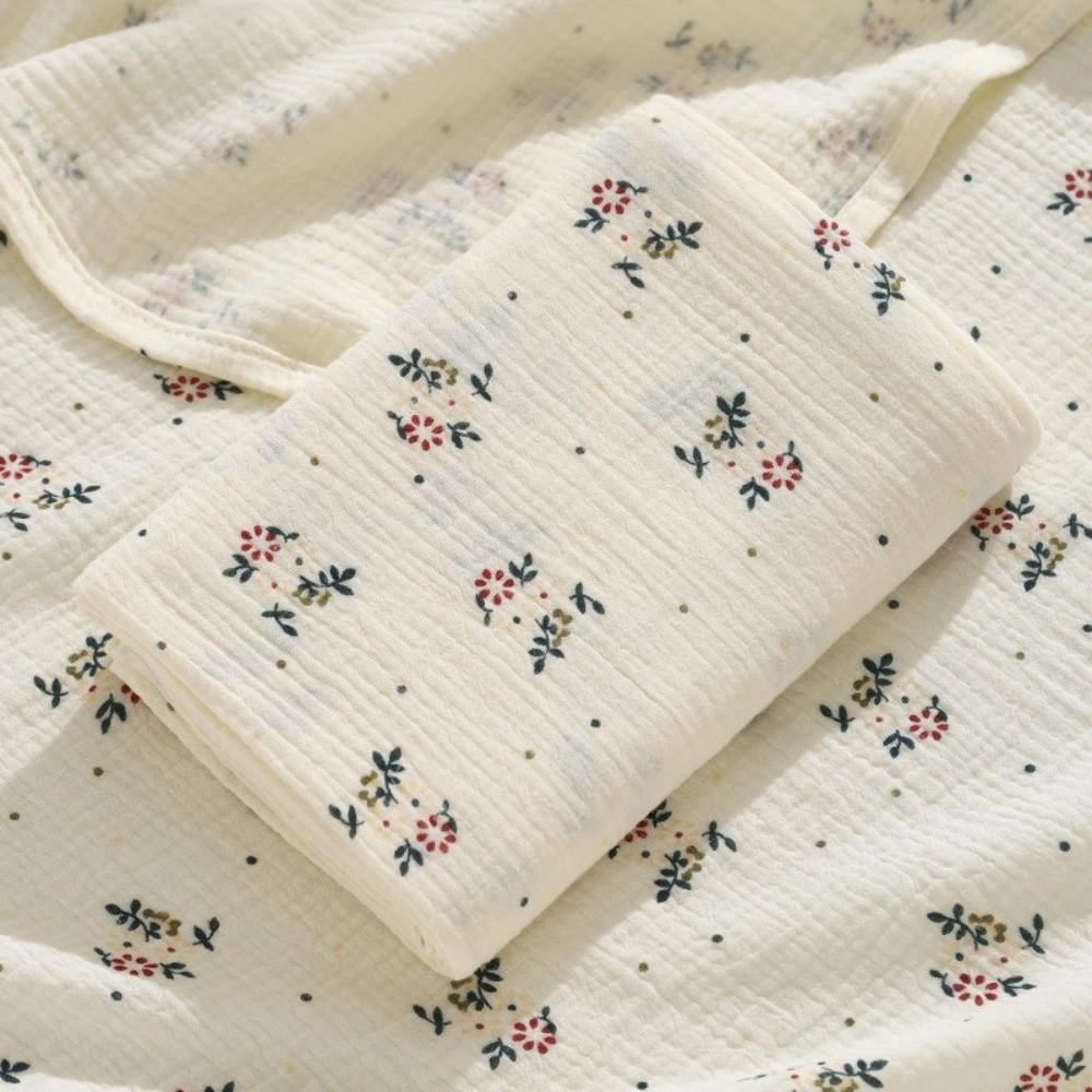 Soft Cotton Newborn Wrap Blanket Double-Layered Baby Quilt Soft Gauze Wrap Blanket For Newborn