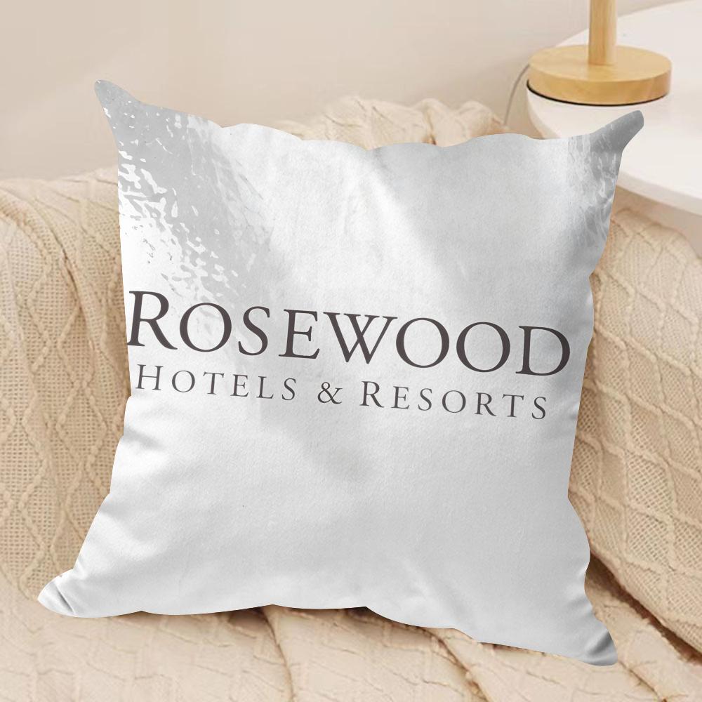 Классический бренд RRosewood Чехол для подушки HHotel Короткий плюш Двусторонний принт Квадратные декоративные наволочки для подушек Диван Домашний декор