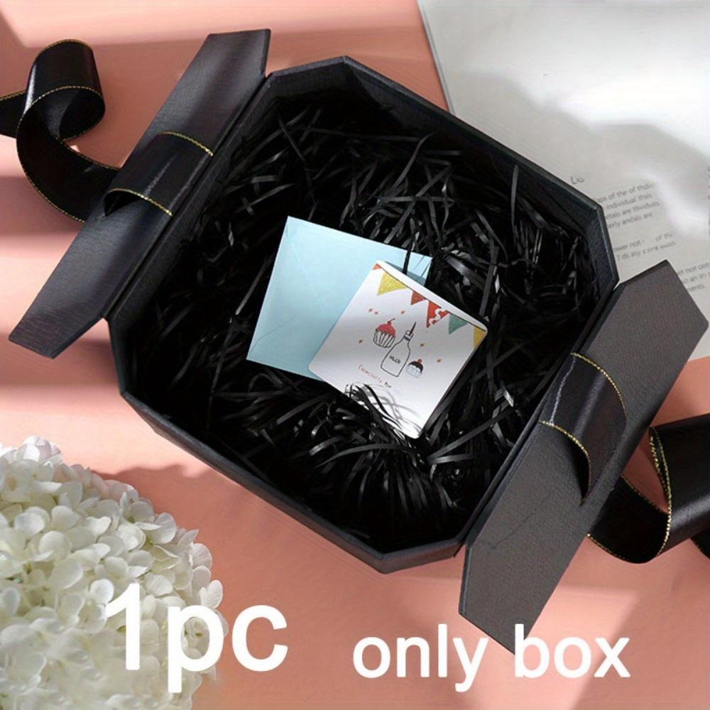 1 шт. Подарочные коробки с двойными крышками для подарков Восьмиугольная подарочная коробка Коробки для сладостей с лентой Коробки для подарков на вечеринку Складная упаковочная коробка Подарочная упаковка с предложением