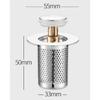 Stainless Steel Floor Drain Filter Mesh Durable Kitchen Sink Anti-clog Filter Bathroom Hair Catcher Anti Odor Leak Net Strainer