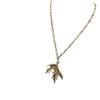 Unisex Maple Leaf Pendant Necklace - Luxury Designer Accessory