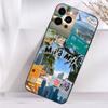 Летний Арт Майами Флорида Чехол для Телефона Для iPhone 16,15,17,14,13,12,11 Plus,Pro Max,XS,X,XR,SE,Mini,8,7 Мягкий Силиконовый Черный Чехол