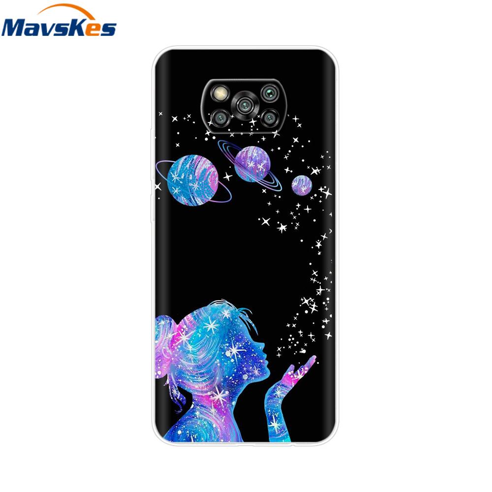 Чехол для Xiaomi POCO X3 Для Poco X3 Pro NFC Силиконовый Мягкая Задняя Крышка Для Poco X3 POCOX3 X 3 NFC 6.67'' Fundas Чехлы Coque Бампер