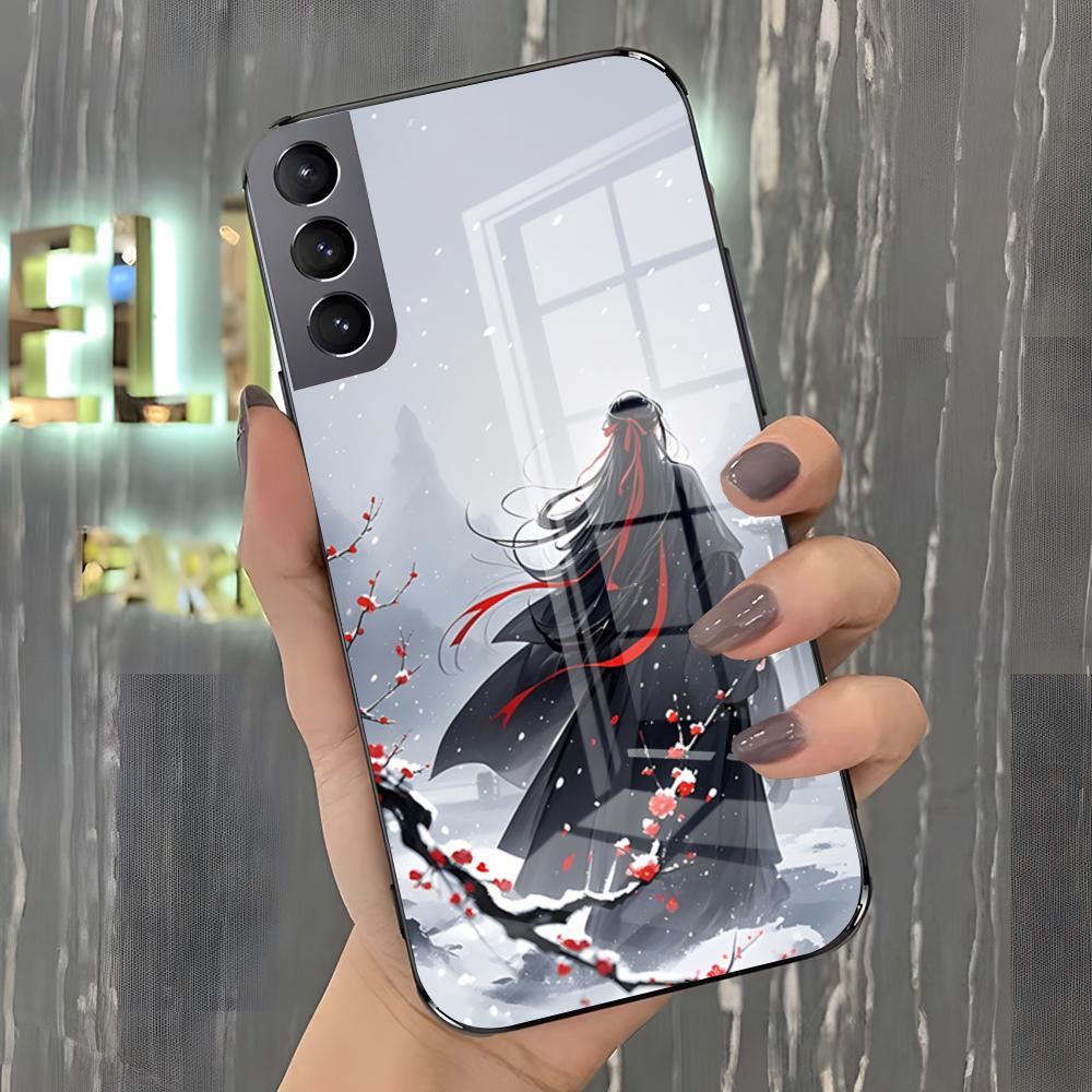 Чехол для телефона Mo Dao Zu Shi для Samsung A25 A13 A33 5G A54 A36 A35 A56 A52 A14 Ударопрочная стеклянная крышка