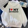 I Love My Boyfriend Hoodies Women Unisex Korean Style Funny Graphic Y2k Aesthetic Clothes Women Unisex Anime Sweatshirts