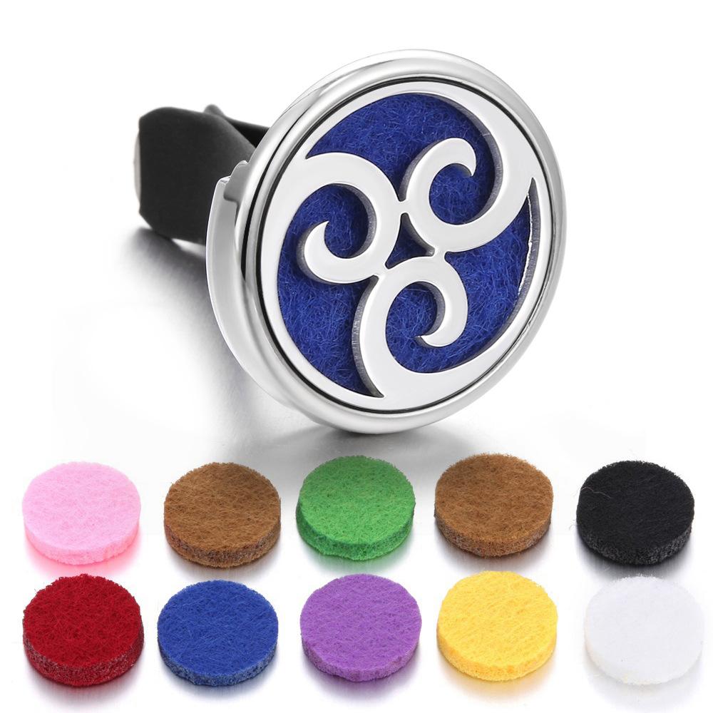 Stainless Steel Hollow Car Bracket Car Aromatherapy Trend Clip Life Tree Car Aromatherapy Clip Perfume Dispenser