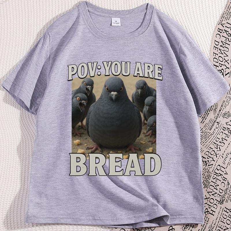 Funny Pigeon T Shirt Birdy TShirt Casual Cotton Short Sleeve Round Neck Tshirt High Quality Loose Soft Comfortable Clothes