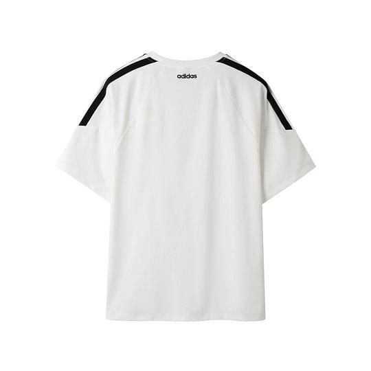 adidas Футболка с 3 полосками Унисекс Белая KB8197