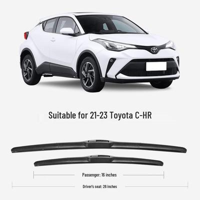 Toyota C-HR 21-22 Передние и задние бесшумные бескаркасные дворники с высококачественной резиновой полосой