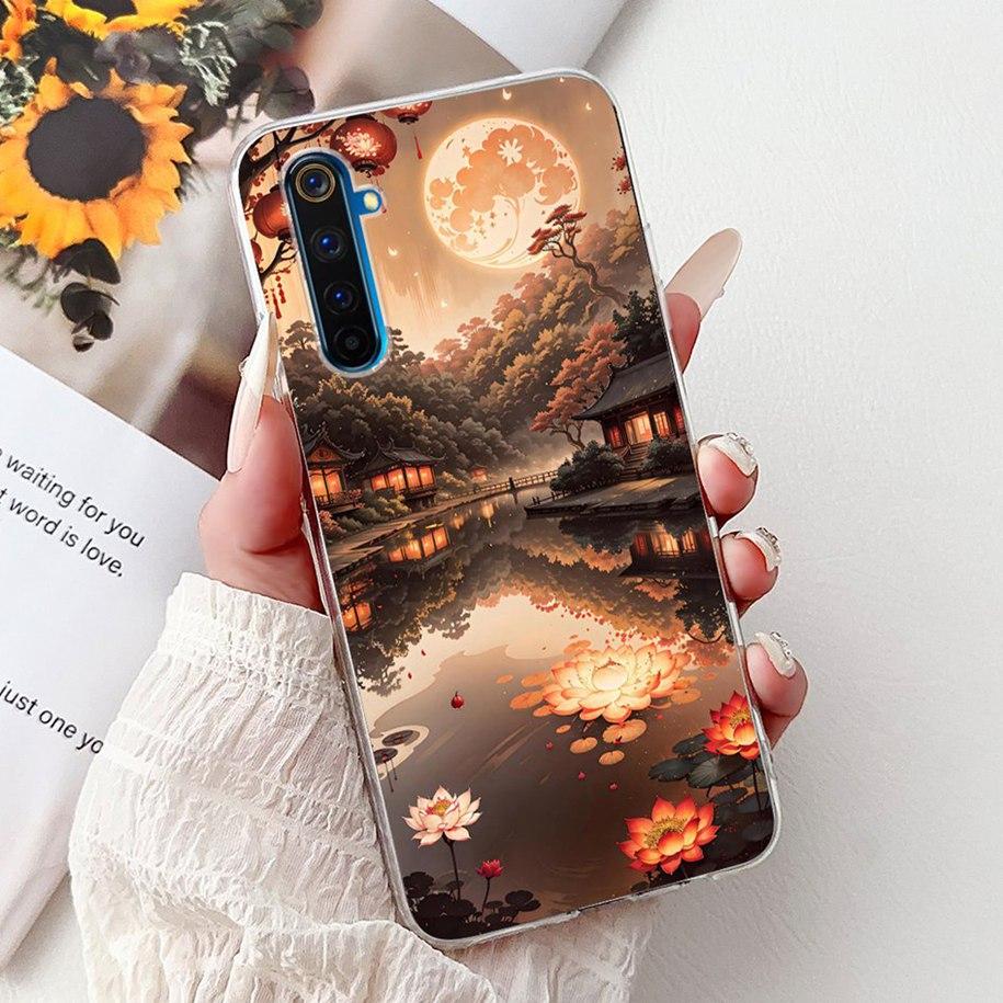 Чехол для Realme 6 Pro RMX2061 Мягкий Силикон Мультяшный Чехол для Телефона Для OPPO Realme 6 Pro Чехол Realme6 Realme 6 Pro 6i 6S 6Pro Coque