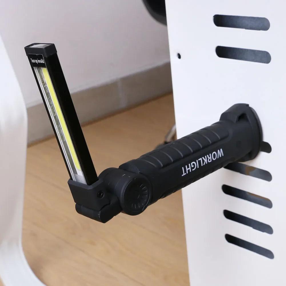 Новый портативный светодиодный фонарик COB, перезаряжаемый через USB рабочий фонарь, магнитный подвесной фонарь Lanterna со встроенной батареей, фонарик для кемпинга