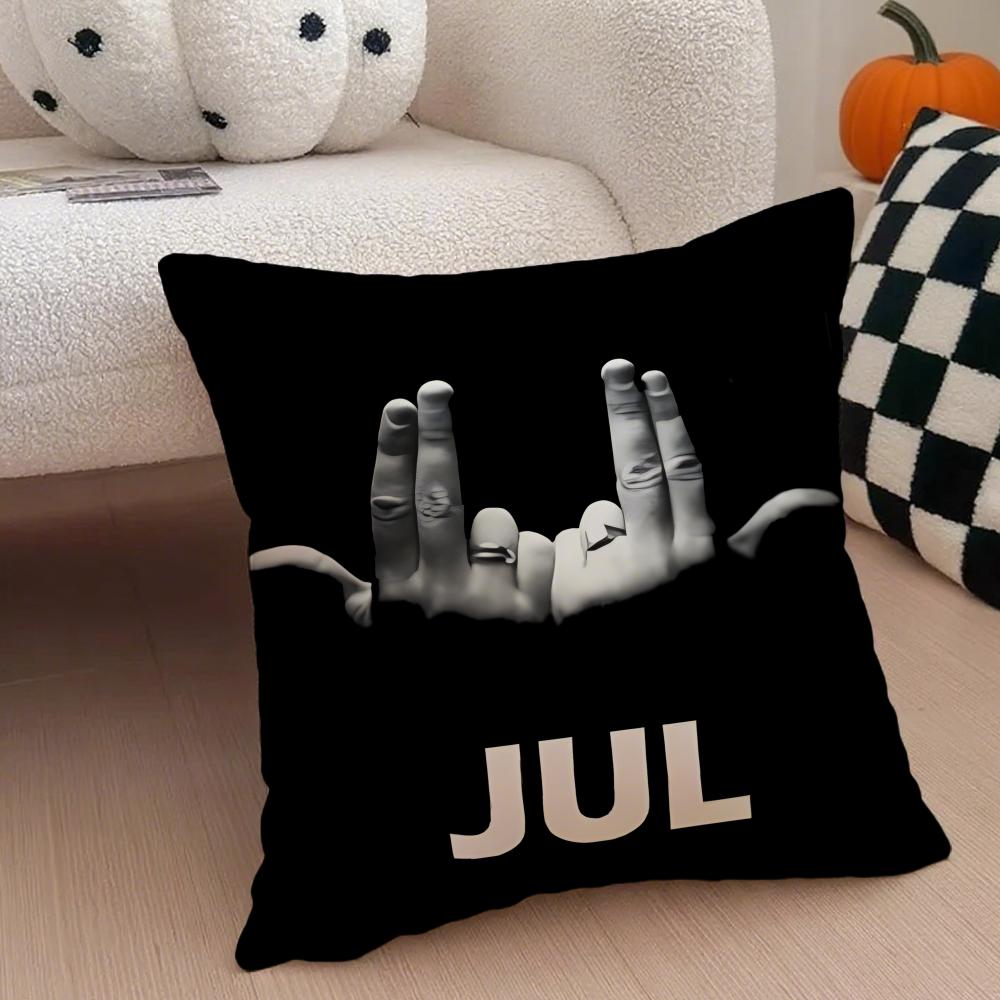 JJul Cushion Cover Linen Pillow Case Soft Breathable Protective Couch Room Decoration