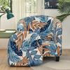 Stretch Club Chair Slipcover 2 Piece Printed Tub Chair Slipcover Stretch Armchair Cover Single Sofa Cover Furniture Protector