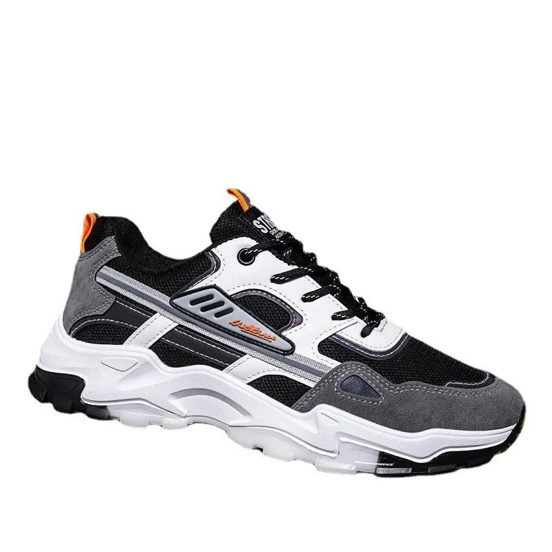 Fashion Men's Breathable Mesh Running Sneakers Running Shoes Outdoor Anti-skid Sports Running Shoes Men Fashion Sports Shoes 2024