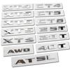 ABS Car Tail Letters Emblem Sticker for Cadillac XT4 XT5 XT6 XTS CT4 CT5 CT6 AWD ATS-L Auto Rear Trunk Badge Exterior Decoration