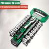 72 Drive Socket Set 1/4" 3/8" 1/2" Ratchet Wrench Compact Socket Kit Professional Hand Tools for Car Auto Repair